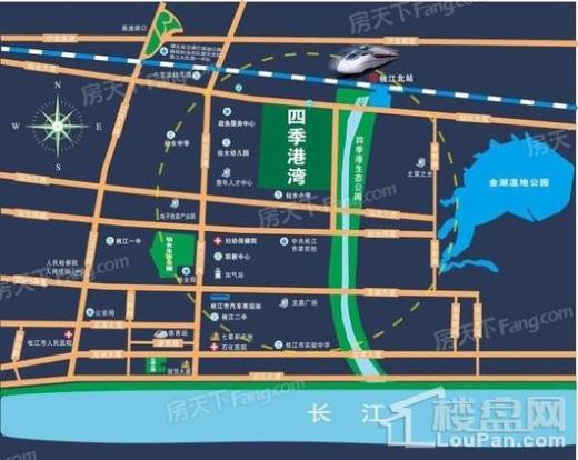 四季港湾交通图